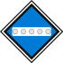 Знак «Временный сигнальный знак - Опустить токоприемник.» 450х450 мм